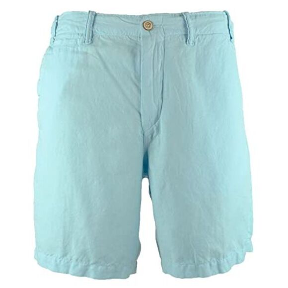 Men's Classic Fit Linen Shorts BLU 33 - Picture 4 of 6